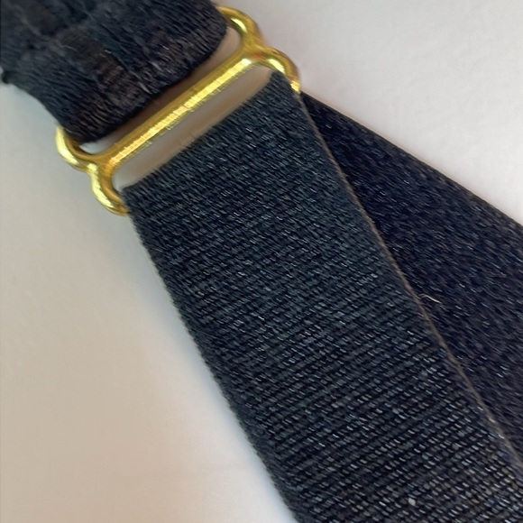 Puma Black and Gold Logo Racerback Sports Bra  strappy L Large - Picture 7 of 8